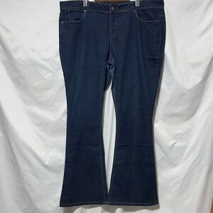 Dorothy Perkins Dark Denim Flare Jeans 20L — Vintage Vibe, Curvy Friendly